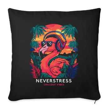 Chillout Vibes Design: Relaxed and Stylish - Sofa pillowcase 17,3'' x 17,3'' (45 x 45 cm) - black - Front