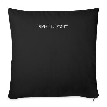 Billard - Sink or Swim - Sofakissenbezug 45 x 45 cm - Schwarz - Vorne