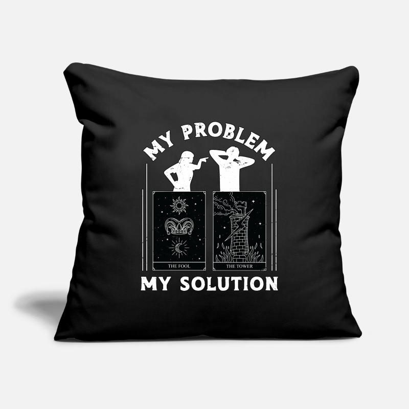 Tarot Reader My Problem My Solution Pictogram Dad Sofakissenbezug 45 x 45 cm