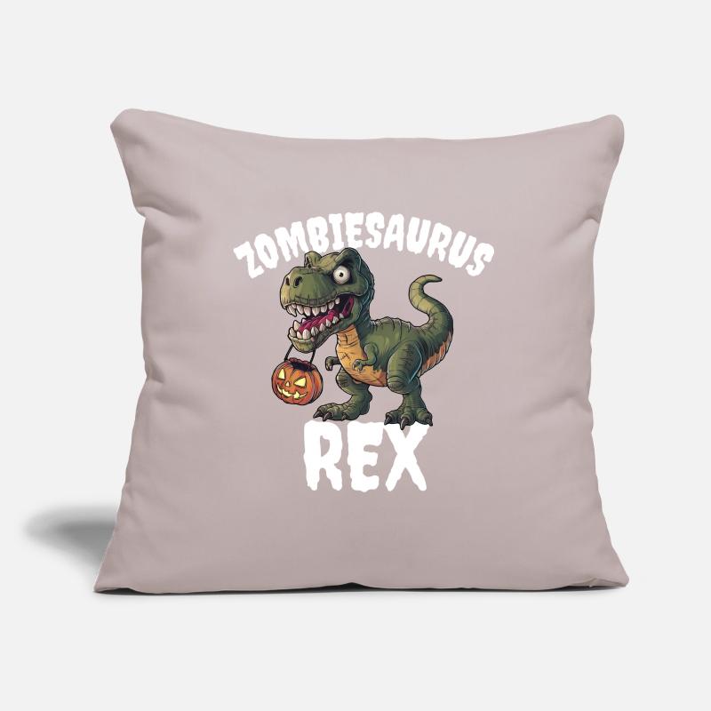 Zombiesaurus Rex Housse de coussin décorative 45 x 45 cm