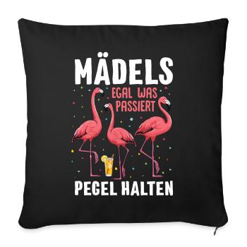 Les filles, peu importe ce qui se passe Maintenir les niveaux - Housse de coussin décorative 45 x 45 cm - noir - Devant