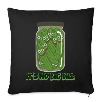 Cucumbers Pickles Cucumber Pickle Jar - Sofakissenbezug 45 x 45 cm - Schwarz - Vorne
