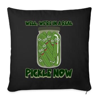 Cucumber Pickle Jar Cucumbers Pickles - Sofakissenbezug 45 x 45 cm - Schwarz - Vorne