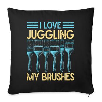 House Painter Dad Unique Gifts - Sofa pillowcase 17,3'' x 17,3'' (45 x 45 cm) - black - Front