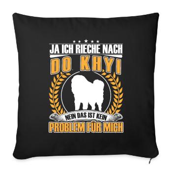 Smell Like Do Khyi Tibetan Mastiff Tibetan Mastiff - Sofa pillowcase 17,3'' x 17,3'' (45 x 45 cm) - black - Front
