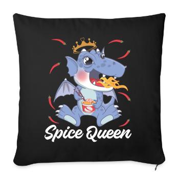 Spice Queen - Sofa pillowcase 17,3'' x 17,3'' (45 x 45 cm) - black - Front