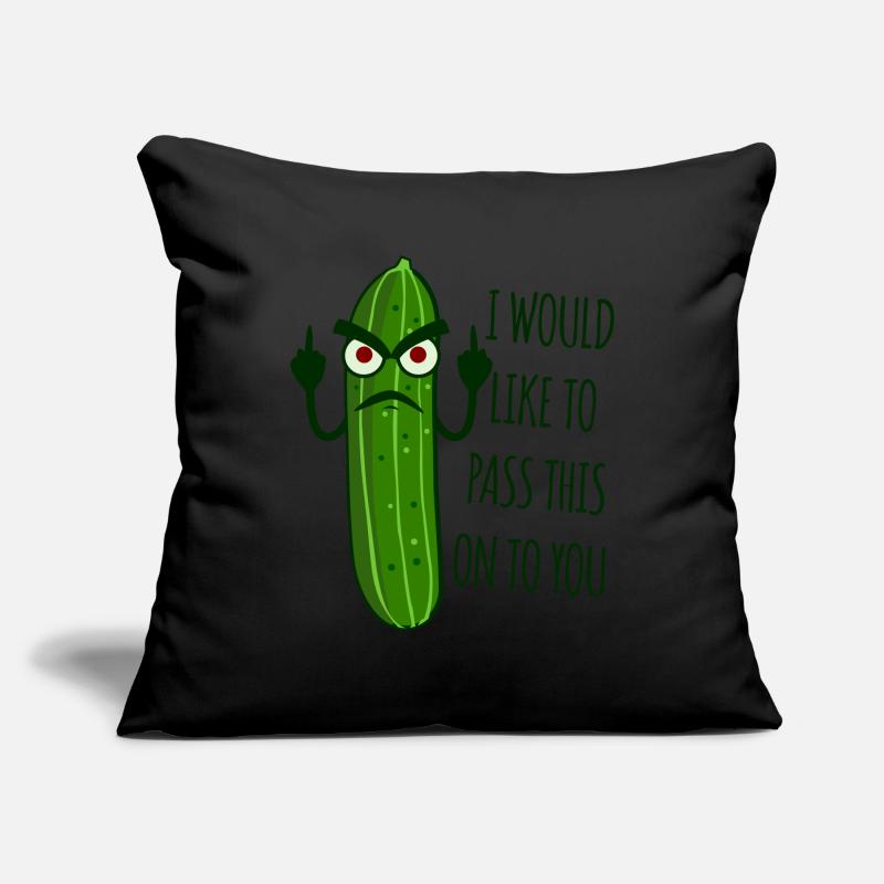 Cucumber Grumpy Misanthrope Sofa pillowcase 17,3'' x 17,3'' (45 x 45 cm)