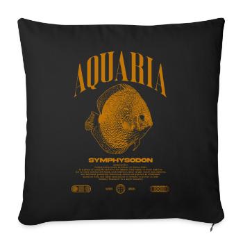 Diskus Cichlid Fish Keeper Moderne Streetwear - Sofakissenbezug 45 x 45 cm - Schwarz - Vorne