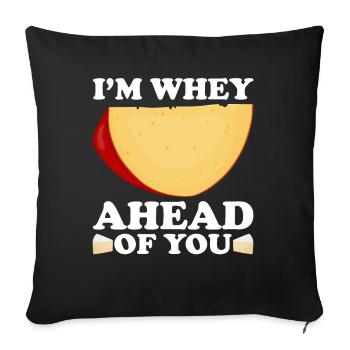 Fromager Laiterie Fromager Technologue laitier Fromage - Housse de coussin décorative 45 x 45 cm - noir - Devant