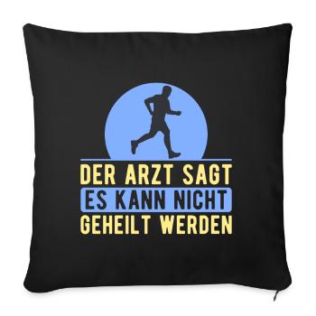 Funny XC Running Gift XC Runner Edition - Sofa pillowcase 17,3'' x 17,3'' (45 x 45 cm) - black - Front