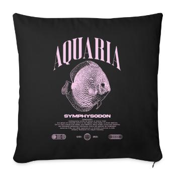 Diskus Cichlid Fish Keeper Moderne Streetwear - Sofakissenbezug 45 x 45 cm - Schwarz - Vorne