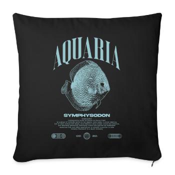 Diskus Cichlid Fish Keeper Moderne Streetwear - Sofakissenbezug 45 x 45 cm - Schwarz - Vorne