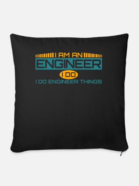 Engineer Mechanical Engineering - Sofakissenbezug 45 x 45 cm - Schwarz