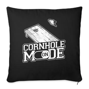 Cornhole Team Bean Bag Player - Sofakissenbezug 45 x 45 cm - Schwarz - Vorne