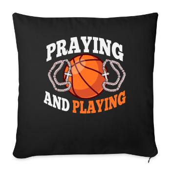 Religieux - Housse de coussin décorative 45 x 45 cm - noir - Devant