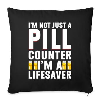 Pharmaceutical Assistant Pharmacy Technician - Sofa pillowcase 17,3'' x 17,3'' (45 x 45 cm) - black - Front