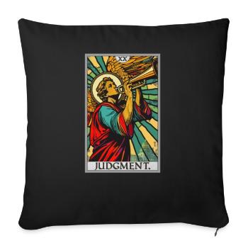 Tarotkarten Tarotkarte 20 Judgment Gericht - Sofakissenbezug 45 x 45 cm - Schwarz - Vorne