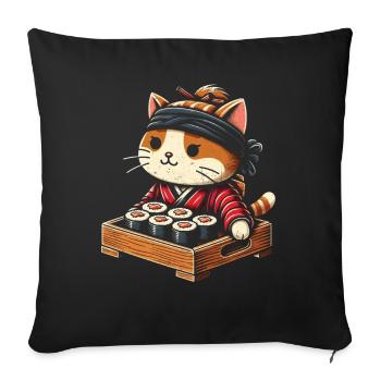 Sushi - Housse de coussin décorative 45 x 45 cm - noir - Devant