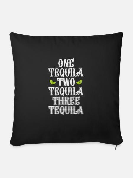 Tequila - Sofakissenbezug 45 x 45 cm - Schwarz
