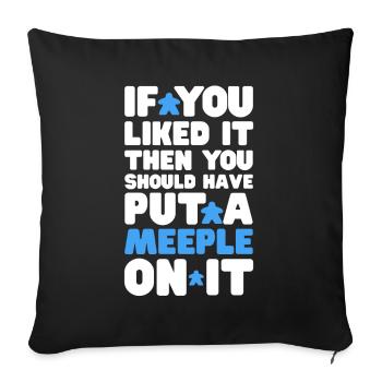 Board Game Board Games Game Night Games Gift - Sofa pillowcase 17,3'' x 17,3'' (45 x 45 cm) - black - Front