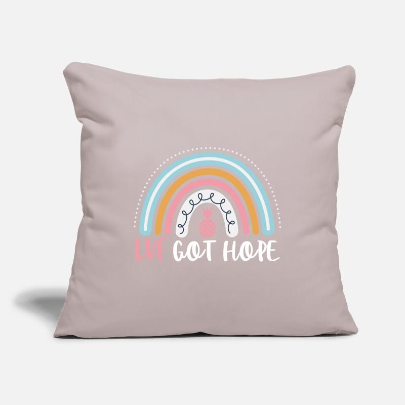 IVF Got Hope Funny IVF Boho Rainbow Infertility Sofa pillowcase 17,3'' x 17,3'' (45 x 45 cm)