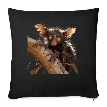 Aye-Aye Finger Animals Finger Animal - Housse de coussin décorative 45 x 45 cm - noir - Devant