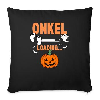 Uncle Loading Halloween - Sofa pillowcase 17,3'' x 17,3'' (45 x 45 cm) - black - Front