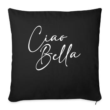 Ciao Bella - Sofa pillowcase 17,3'' x 17,3'' (45 x 45 cm) - black - Front