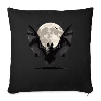 Chauve-souris Chauve-souris - Housse de coussin décorative 45 x 45 cm - noir - Devant