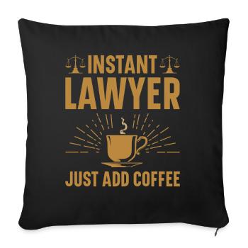 Lawyer Lawyer Court Public Prosecutor - Sofa pillowcase 17,3'' x 17,3'' (45 x 45 cm) - black - Front
