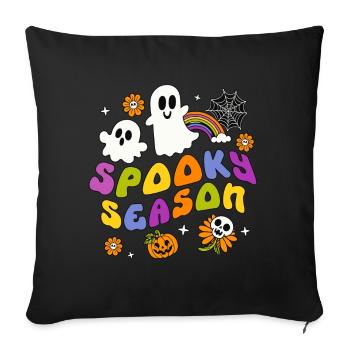 Spooky Season - Sofa pillowcase 17,3'' x 17,3'' (45 x 45 cm) - black - Front