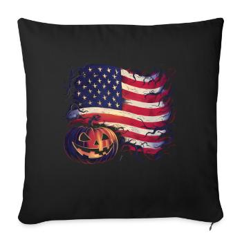 Halloween Costume Zombie Pumpkin Blood Spirit Party - Sofa pillowcase 17,3'' x 17,3'' (45 x 45 cm) - black - Front