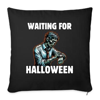 Waiting For Halloween - Sofakissenbezug 45 x 45 cm - Schwarz - Vorne