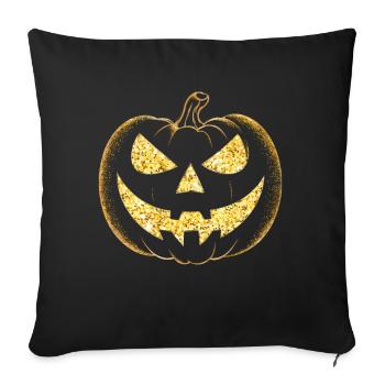Costume d’Halloween, Citrouille, Effrayant, Effrayant, Horreur, Fête - Housse de coussin décorative 45 x 45 cm - noir - Devant
