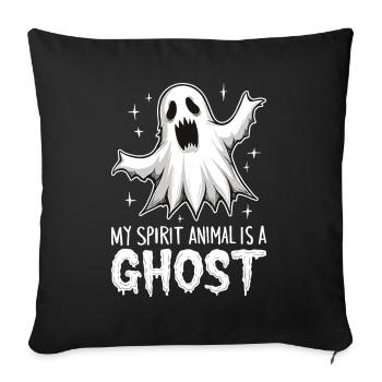 Halloween Ghost Ghost - Sofa pillowcase 17,3'' x 17,3'' (45 x 45 cm) - black - Front