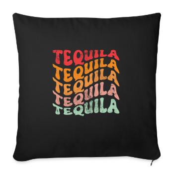 Tequila - Sofakissenbezug 45 x 45 cm - Schwarz - Vorne