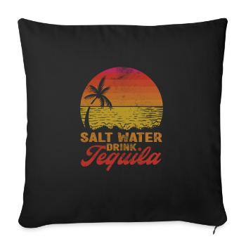 Tequila - Sofakissenbezug 45 x 45 cm - Schwarz - Vorne