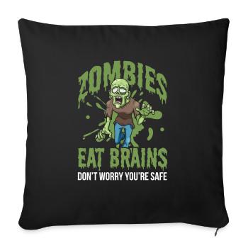 Zombie Zombie Hunter Zombie Apocalypse Gift - Sofa pillowcase 17,3'' x 17,3'' (45 x 45 cm) - black - Front
