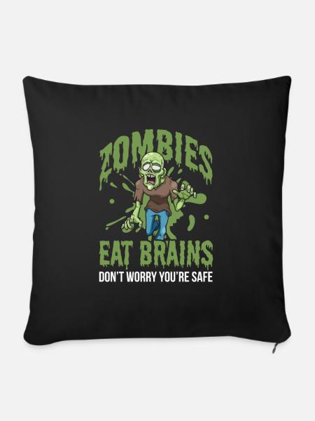 Zombie Zombie-Jäger Zombieapokalypse Geschenk - Sofakissenbezug 45 x 45 cm - Schwarz