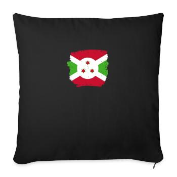 Burundi Burundian flag Burundian - Sofa pillowcase 17,3'' x 17,3'' (45 x 45 cm) - black - Front