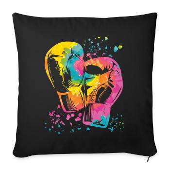 Boxing Fighter Kids Boxing Match Boxer - Sofa pillowcase 17,3'' x 17,3'' (45 x 45 cm) - black - Front