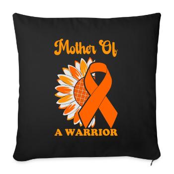 leukemia awareness blood cancer fight - Sofa pillowcase 17,3'' x 17,3'' (45 x 45 cm) - black - Front