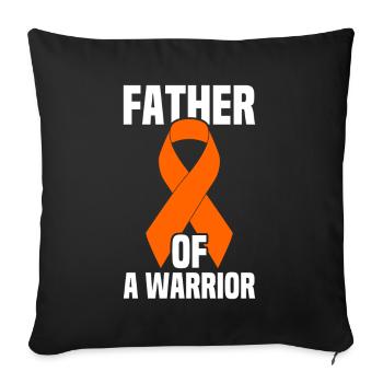 leukemia awareness blood cancer fight - Sofa pillowcase 17,3'' x 17,3'' (45 x 45 cm) - black - Front