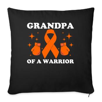 leukemia awareness blood cancer fight - Sofa pillowcase 17,3'' x 17,3'' (45 x 45 cm) - black - Front