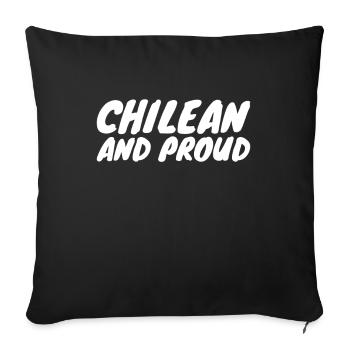 Chilean And Proud Chile Chilenische Chilene - Sofa pillowcase 17,3'' x 17,3'' (45 x 45 cm) - black - Front