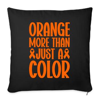 leukemia awareness blood cancer fight - Sofa pillowcase 17,3'' x 17,3'' (45 x 45 cm) - black - Front