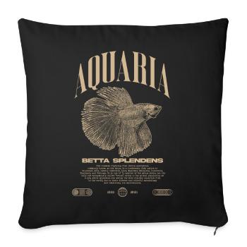 Betta Fish Keeper Streetwear moderne - Housse de coussin décorative 45 x 45 cm - noir - Devant