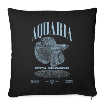 Betta Fish Keeper Streetwear moderne - Housse de coussin décorative 45 x 45 cm - noir - Devant