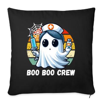 Halloween Ghost Nurse Doctor Retro Boo - Sofa pillowcase 17,3'' x 17,3'' (45 x 45 cm) - black - Front