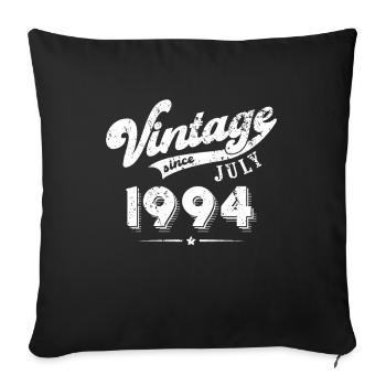 Millésime depuis Juillet 1994 Cadeau d’anniversaire - Housse de coussin décorative 45 x 45 cm - noir - Devant